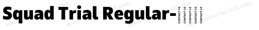 Squad Trial Regular字体转换